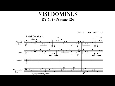 Antonio Vivaldi - Nisi Dominus, RV 608. {w/ score.} Soloist: Andreas Scholl.