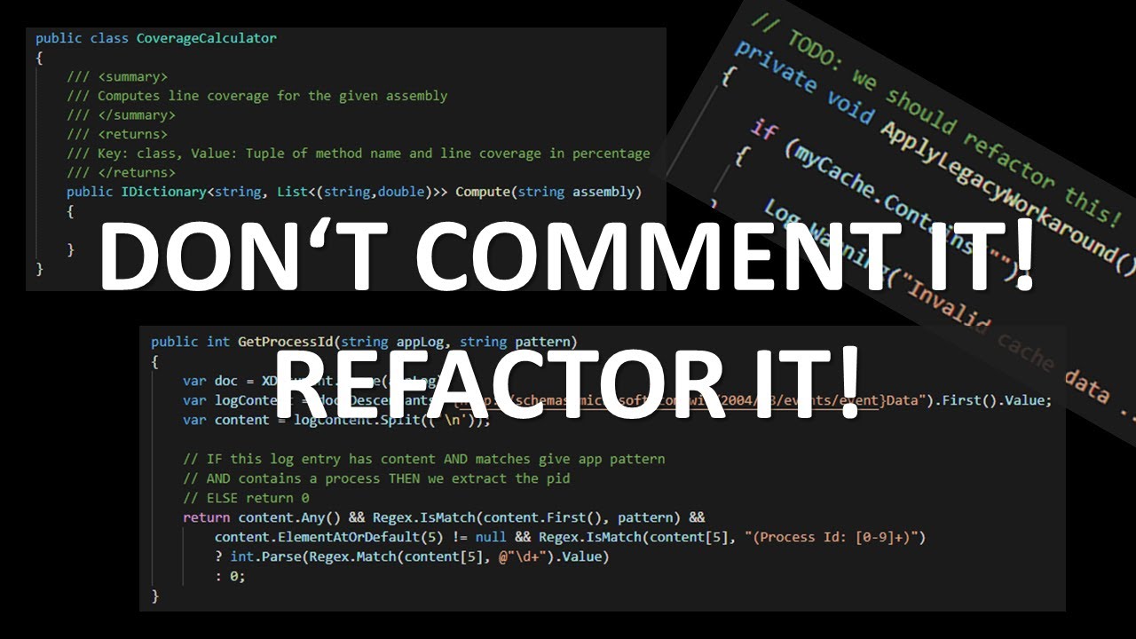 STOP Commenting Your Source Code!