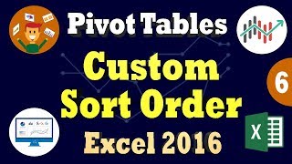 Sort & Filter PivotTable Data | Create Custom Sort Order | Filter By Selection in Excel 2016