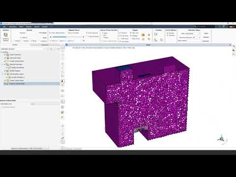Hospital Room Ventilation Simulation with Ansys Discovery Live and Fluent