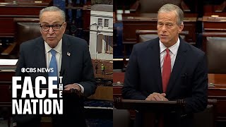 Watch: Thune and Schumer continue to trade blame for government shutdown on Day 23