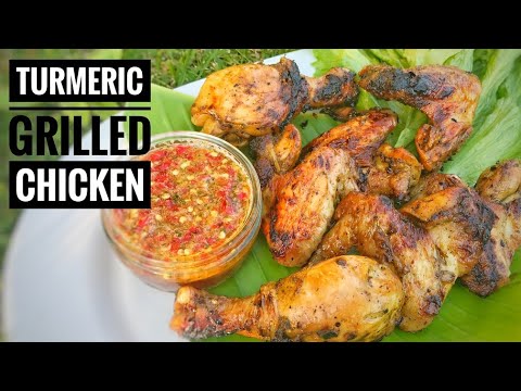 Thai Street Food Barbecue Chicken with Turmeric Recipe - Gai Yang Kamin | Thai Girl in the Kitchen