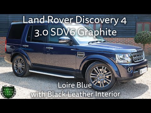 Land Rover Discovery 4 3.0 SDV6 Graphite registered September 2016 (66) finished in Loire Blue