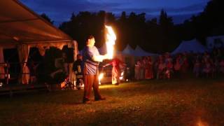 mittelalterliche Feuershow, moderne Feuershow, Halloween Feuershow video preview