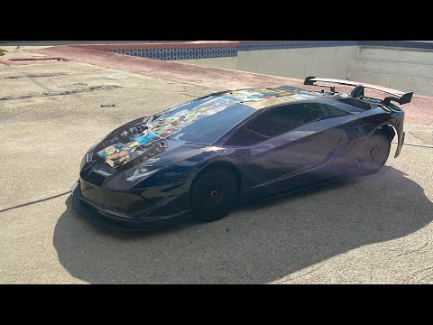 Bittydesign Jota SVJ Arrma limitless custom Lamborghini￼ with Stupid Rc combo kit!!!