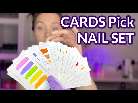 RANDOM CARDS TO CREATE A NAIL SET FOR THE PICKY CLIENT 😲 Celina Ryden Nail Cards