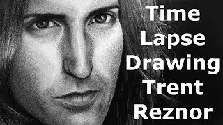 Trent Reznor Nine Inch Nails Time Lapse Graphite Drawing