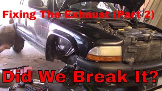 How to Chang a Exhaust Manifold & Gasket on a 2003 4.7l v8 Dodge Durango (part 2)