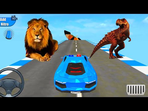 Impossible Police Mega Ramp Car Games -#8 Police Car Racing Stunts 3d Games 2022 - Android Gameplay