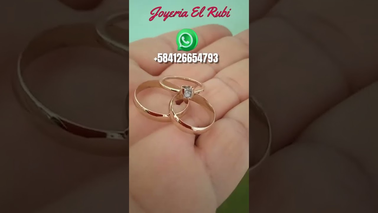 Watch Juego de aros de matrimonio y anillo de compromiso, oro 10k Now Juego de aros de matrimonio y anillo de compromiso, oro 10k