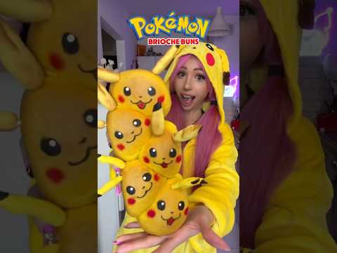 PIKACHU BUNDS! 😮💛⚡️ #pokemon #pikachu #buns #rolls #recipes #pikachucosplay #homemadebaking