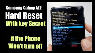 Samsung Galaxy A12 How Hard Reset Removing PIN, Password, Fingerprint pattern No PC