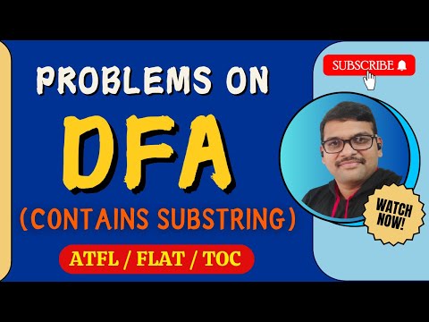 DETERMINISTIC FINITE AUTOMATA DFA EXAMPLE 3 SUBSTRING OR CONTAINS IN AUTOMATA THEORY || TOC
