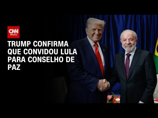 Trump confirma convite e diz que gostaria de Lula no Conselho de Paz | CNN PRIME TIME