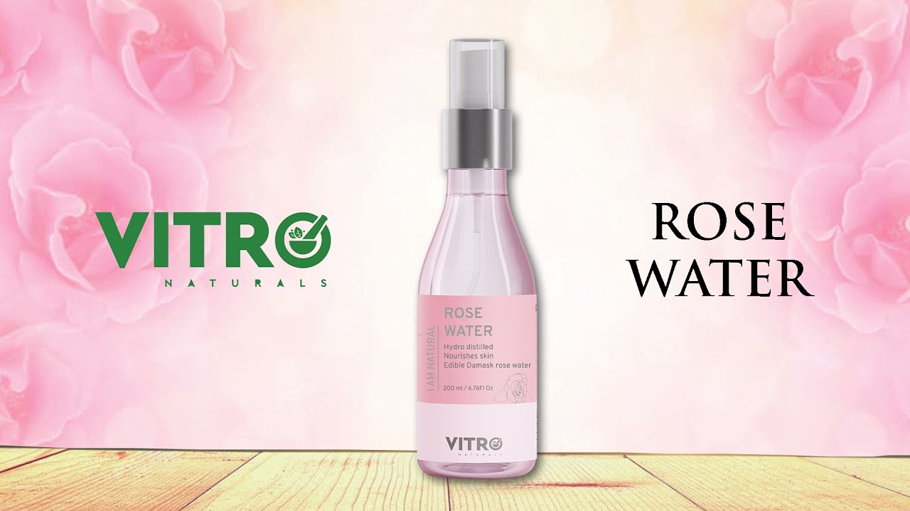 Pure Rose Water with No Paraben for Cleansing & Toning, Natural Cleanser & Toner for All Skin Types
