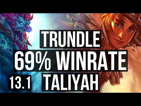 TRUNDLE vs TALIYAH (JNG) | 11/2/18, 69% winrate, Godlike | EUW Master | 13.1
