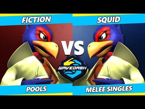 Wavedash 2023 - Fiction (Falco) Vs. Squid (Falco) Smash Melee - SSBM