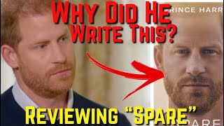 Prince Harry's Book Spare Is Out Here Is My Initial Reaction Harry Book Review