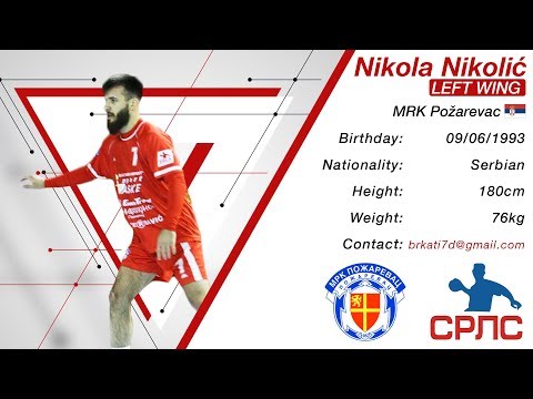 Best of Nikola Nikolic - Left Wing - MRK Pozarevac - Handball - Highlights - Season 2017/18