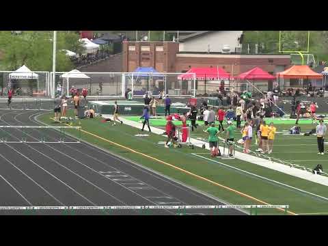 Boys 300m H - Angelo Perminter, Zachary Fleckenstein, Avonworth/Northgate -2024 South Fayette Invite