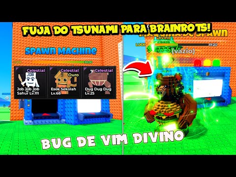 NEW DIVINE FUSION MACHINE BUG FROM ESCAPE THE TSUNAMI FOR BRAINROTS - ROBLOX