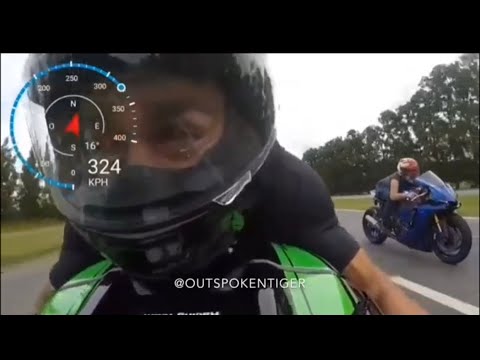 Kawasaki H2 vs Kawasaki ZX10R vs GSXR 1000 vs Yamaha R1 - Throwback