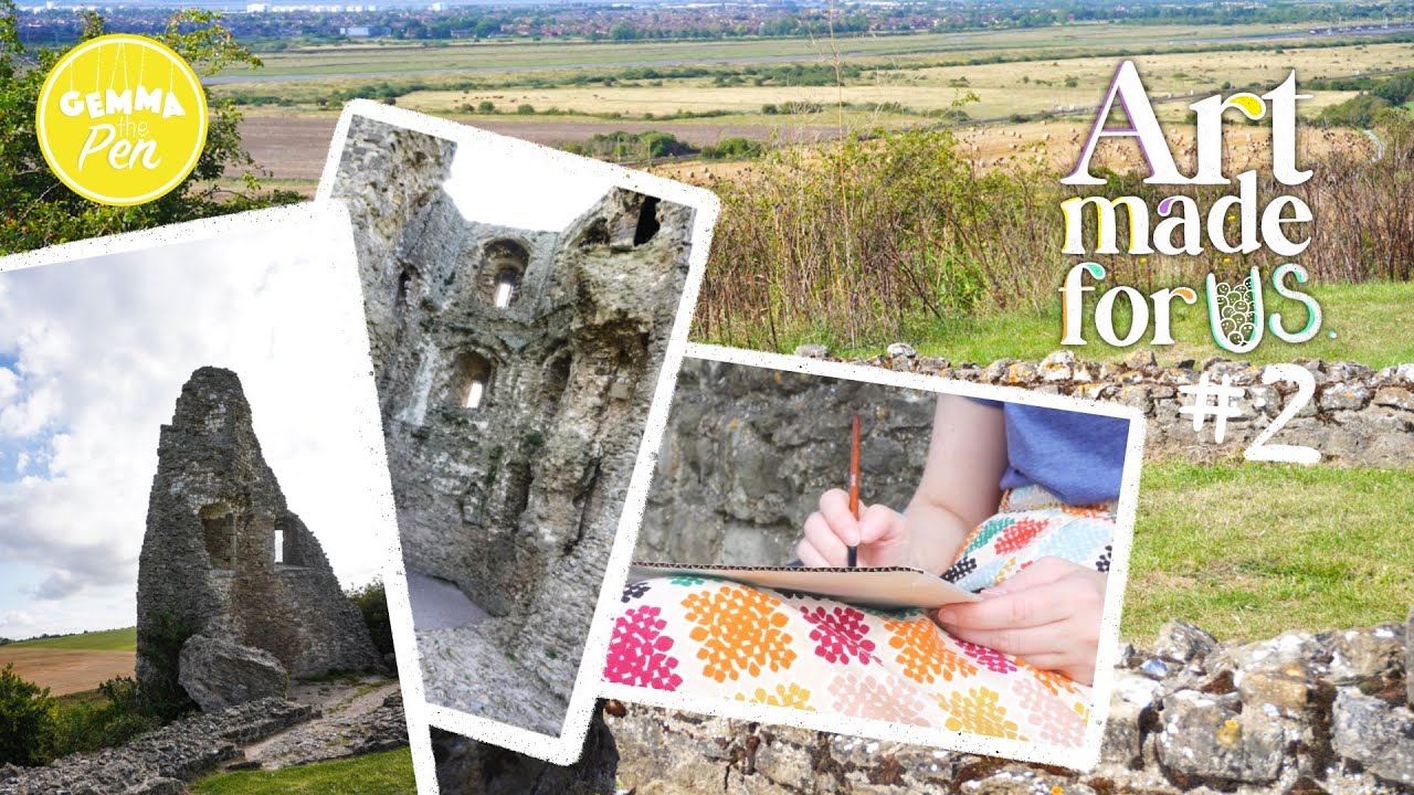 Painting castle ruins in the early morning | Art Made For Us