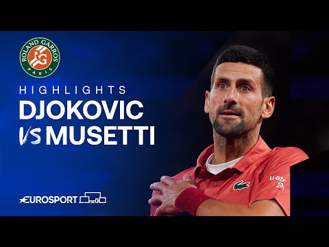 Novak Djokovic vs Lorenzo Musetti | Round 3 | French Open 2024 Highlights 🇫🇷