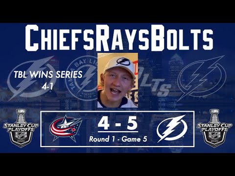 Tampa Bay Lightning Fan REACTS | Round 1, Game 5 vs. Blue Jackets | CBJ 4-5 TBL | 2019-20 NHL Season