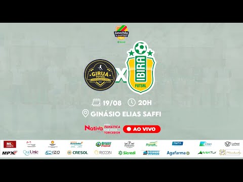 Giruá Futsal X Ibira Futsal - AO VIVO E COM IMAGENS - Gauchão de Futsal Série B - 2023