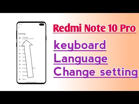 Redmi Note 10 Pro Keyboard Language Change setting