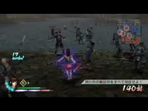 Samurai Warriors 3 - Oichi Gameplay