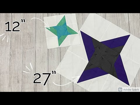 Mississippi Star Block Study! Quilt Block Tutorial Video: Layer Cake and Fat Quarter Friendly