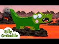Silly Crocodile Plays Floor Is Lava Family Friendly Game For Kids