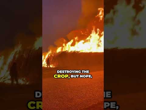 Why Do Farmers Burn Sugarcane Fields Before Harvest? 🔥🌱