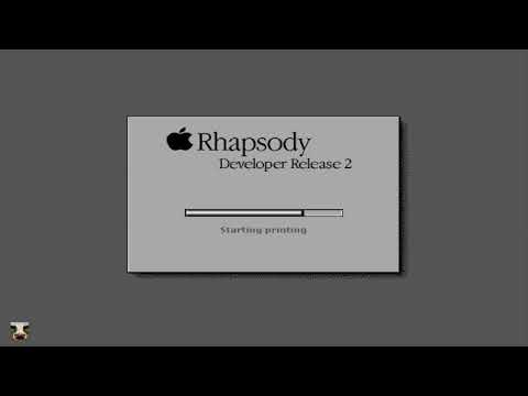 Mac OSX Rhapsody DR2 On Intel Pentium - The Follow Up To Classic MacOS What Later Would Become OS X