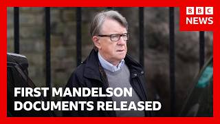 First Mandelson files published by UK government | BBC News