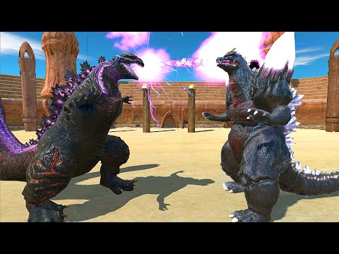 Shin Godzilla vs Space Godzilla At Arena - Animal Revolt Battle Simulator