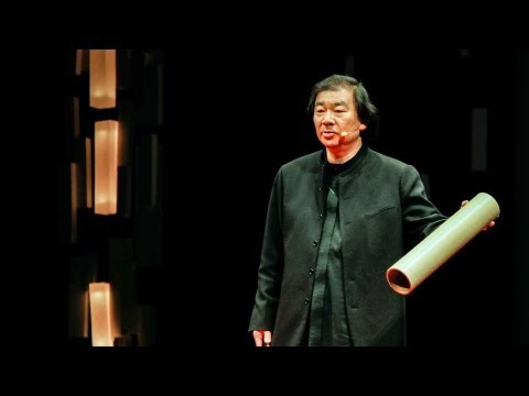 Emergency shelters made from paper by Shigeru Ban at TED