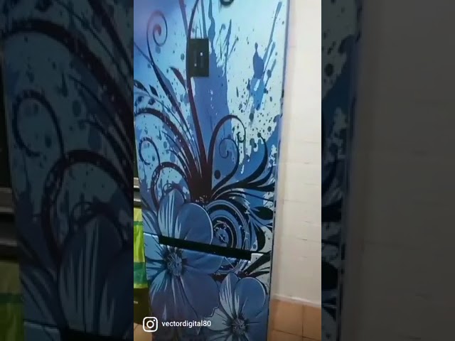 Vídeo relacionado con GOMAKERER 2 piezas de película de nevera extraíble con motivos de gatos perros pegatinas de vinilo adhesivo mural para puertas de refrigeradores congelador cubierta de panel para cocina decoración de