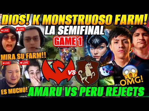 😲Matthew, Teka, Benjaz analyze Semifinal PERU REJECTS vs AMARU Game 1 Bo3 ESL One Birmingham 2026😲