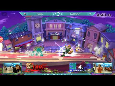 SOS 80 - Grand Finals - Felix (Meta Knight) (L) vs SAK|Skylar (Mr. Game &