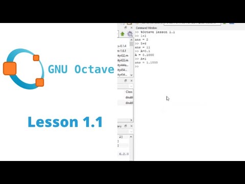 Lesson 1.1 - Octave Tutorial / Matlab Introduction to Octave