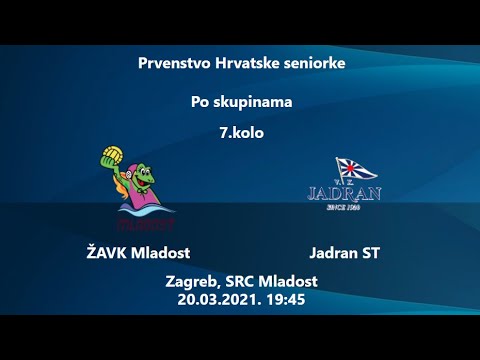 PH seniorke 2021.: ŽAVK Mladost - Jadran ST