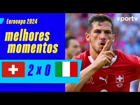 Gols e lances de Suíça x Itália