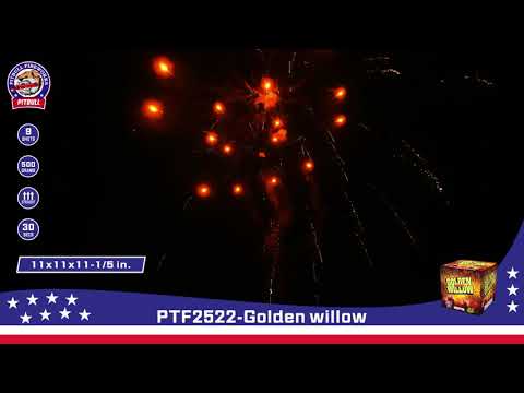 PTF2522-1.8inch 9shots vertical  cakes(Golden willow)