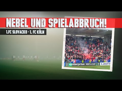 NEBEL-CHAOS und SPIELABBRUCH in Slovacko: 1.000 Köln-Fans in Slovacko (28. und 29.10.2022)