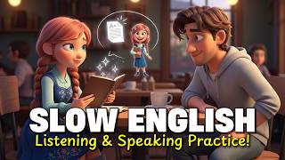 Slow English Conversation For Beginners | Listening & Speaking Practice