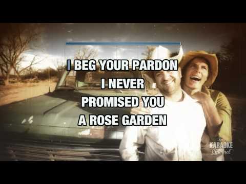 Rose Garden in the Style of "Lynn Anderson" with lyrics (no lead vocal)