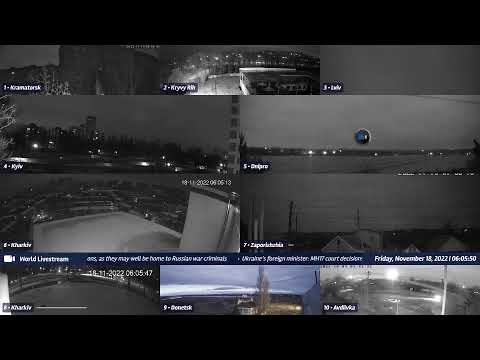 Live views from Ukraine 11/17/2022 B - Kramatorsk, Kharkiv, Kyiv, Zaporizhzhia and other cities